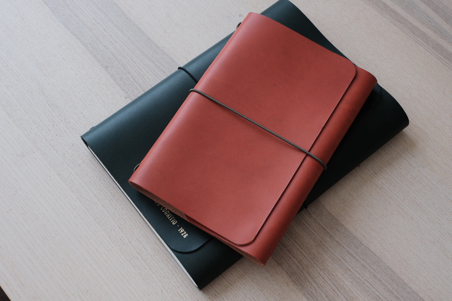 Journal en cuir A5 - Orange renard
