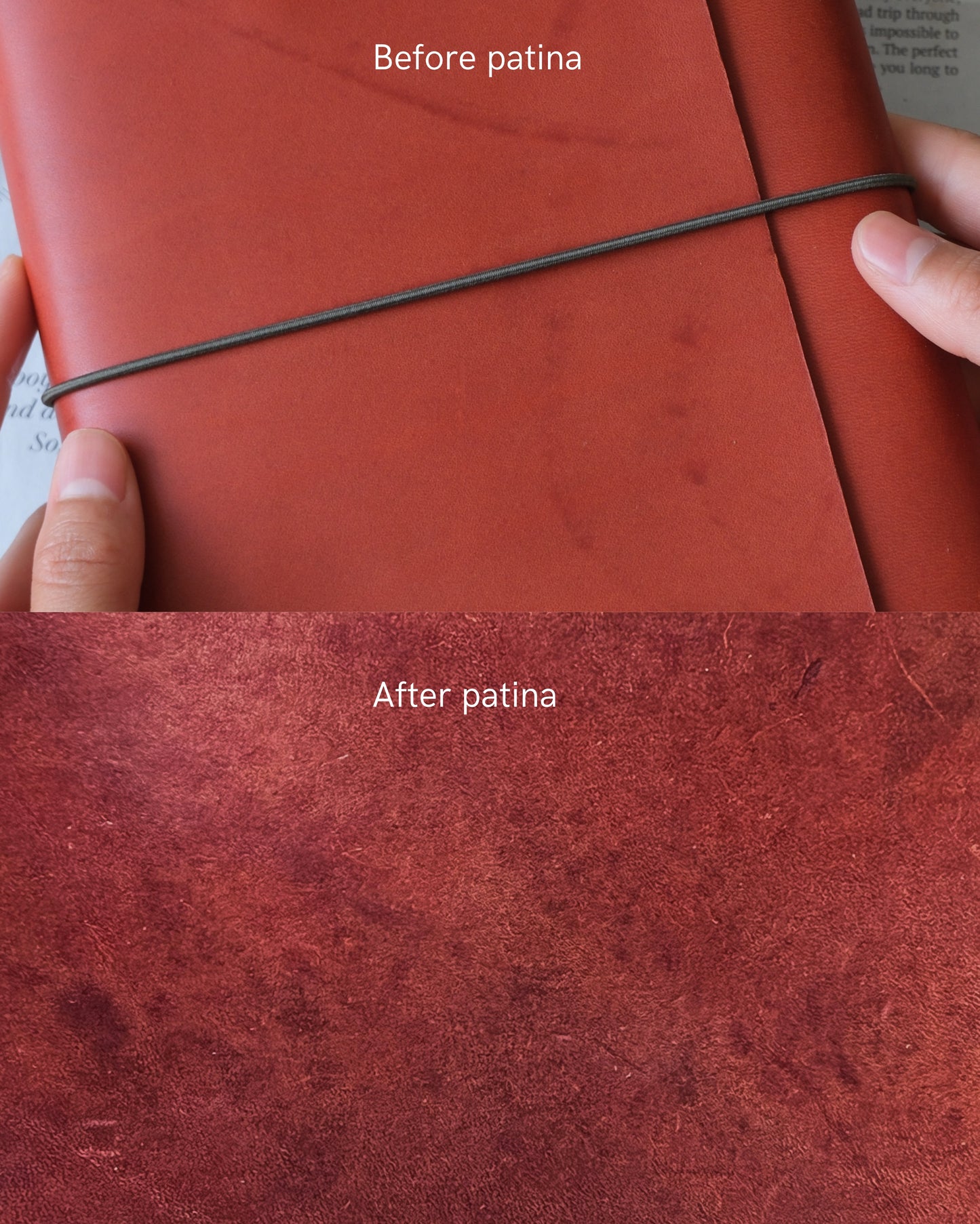 Journal en cuir A5 - Orange renard