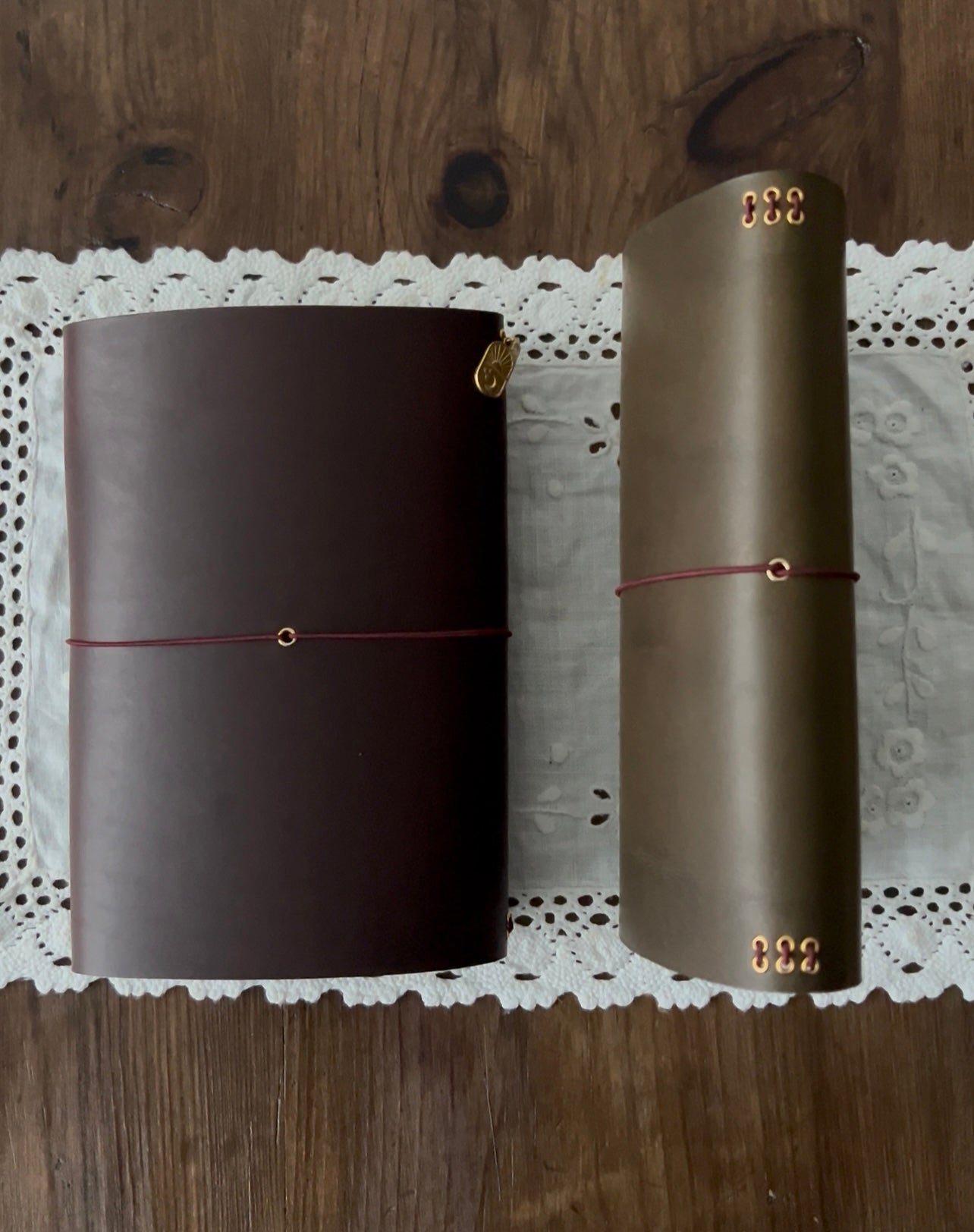 Journal en cuir A5 - Burgundy