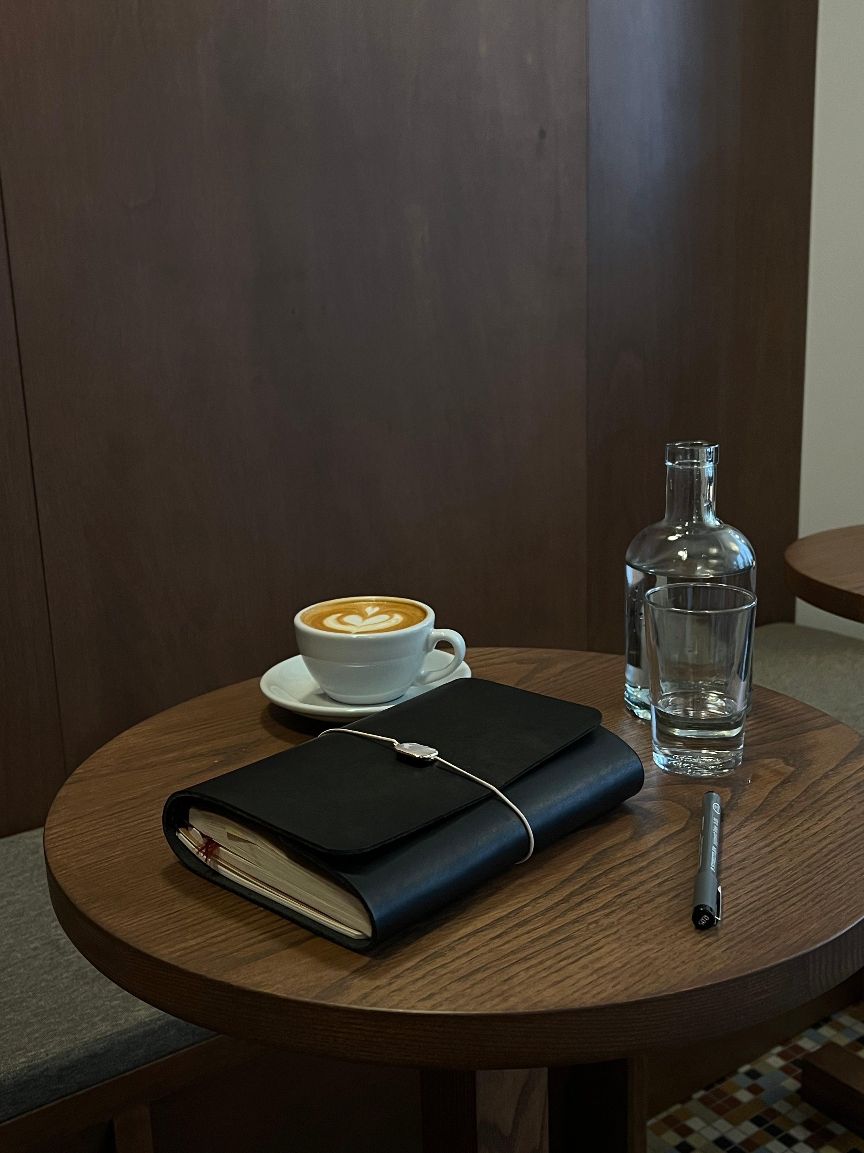 Journal en cuir A5 - Noir