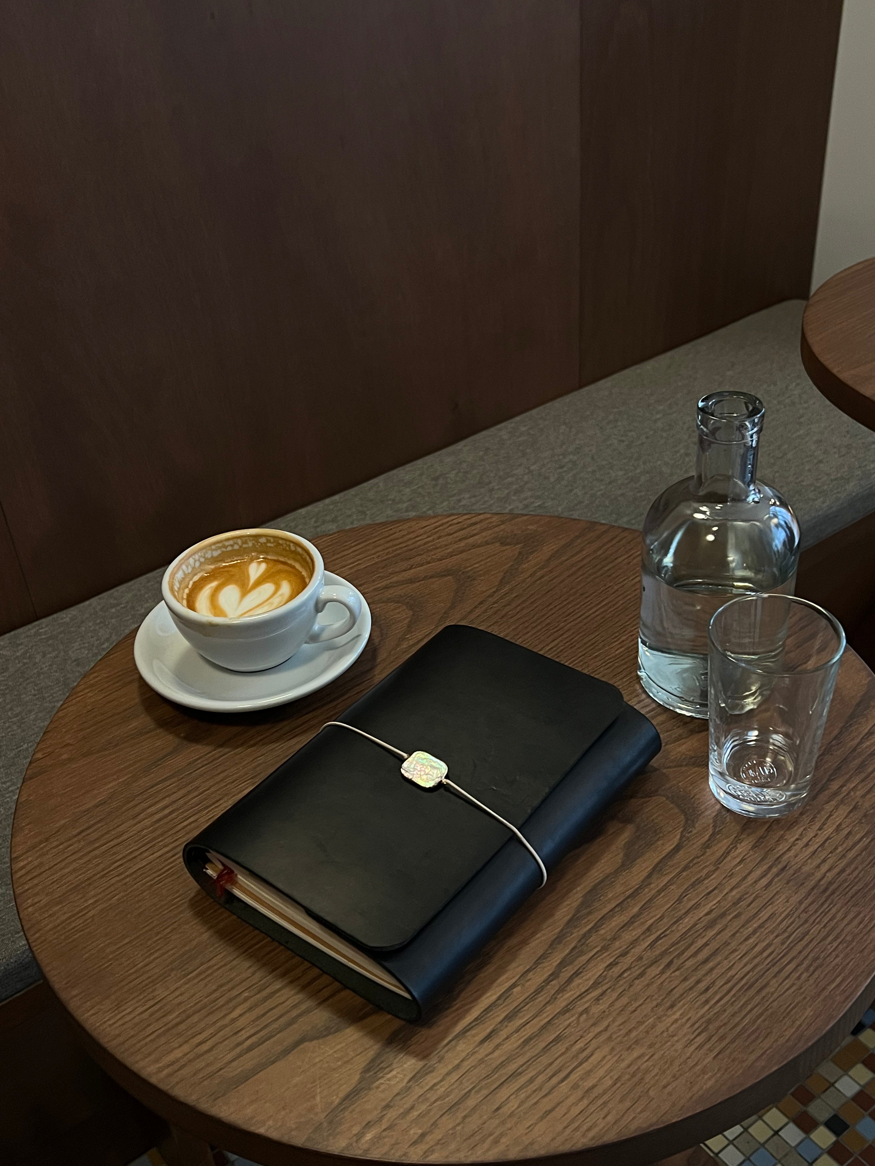 Journal en cuir A5 - Noir