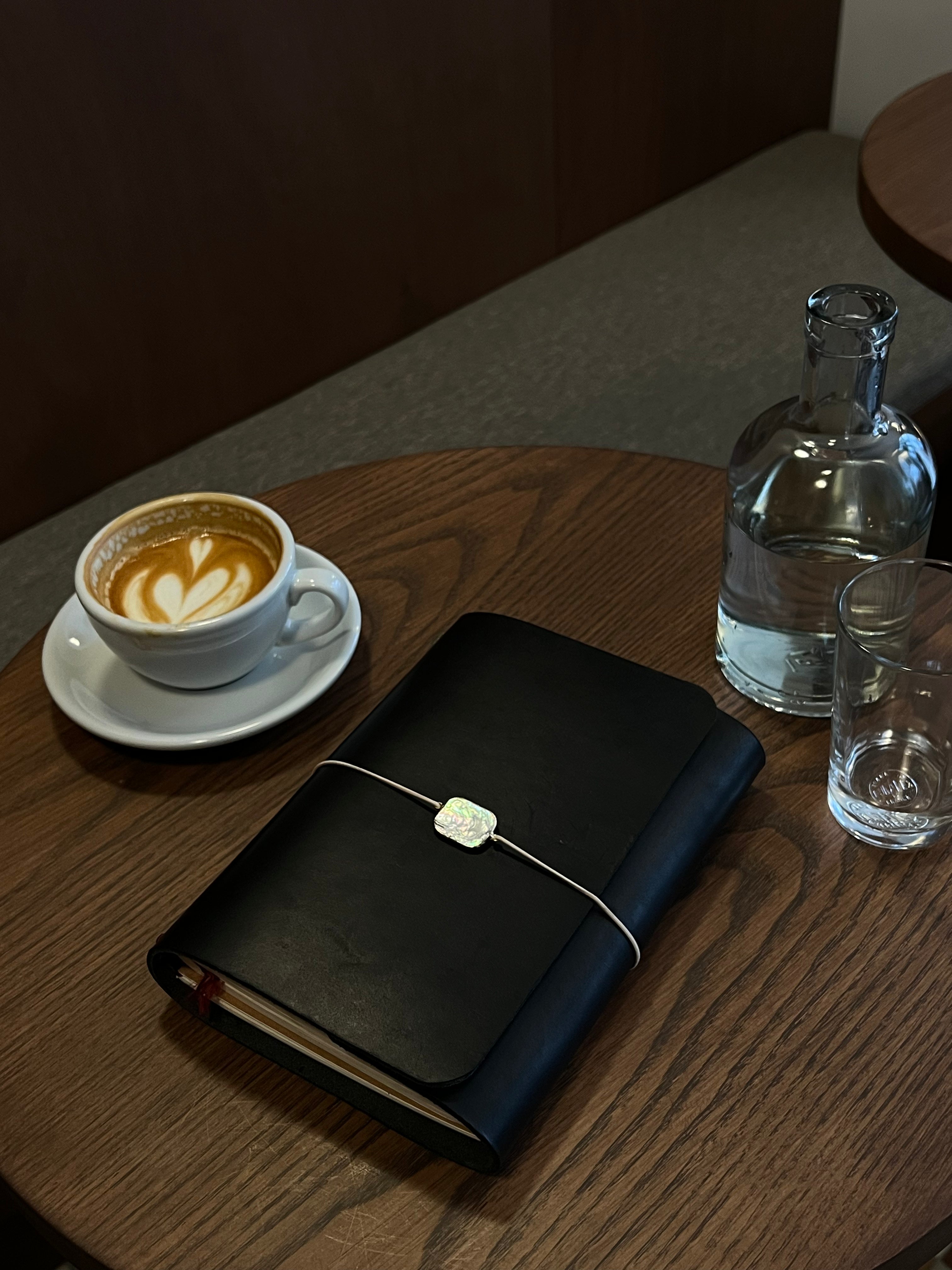 Journal en cuir A5 - Noir