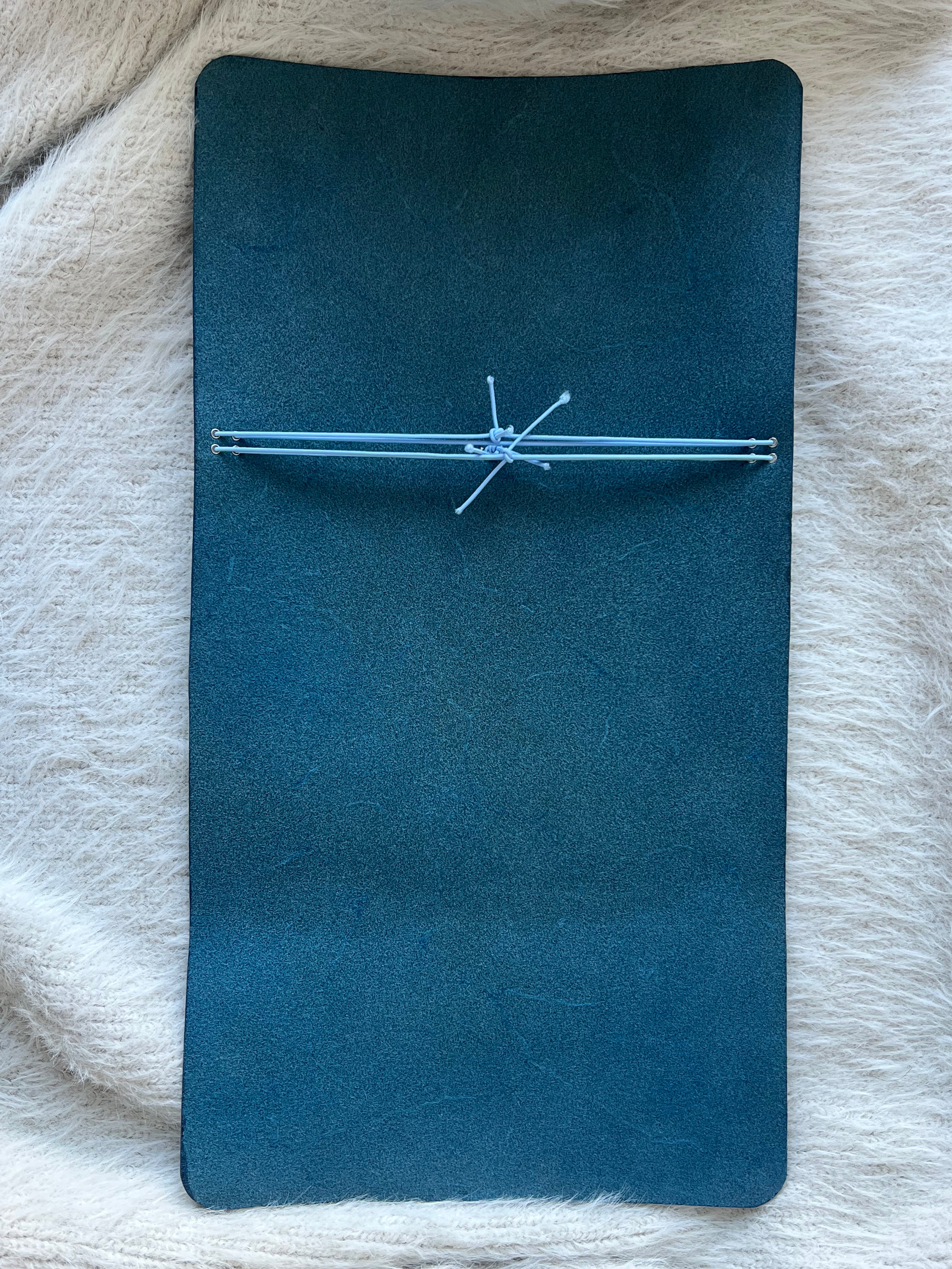 Journal en cuir A5 - Bleu navy