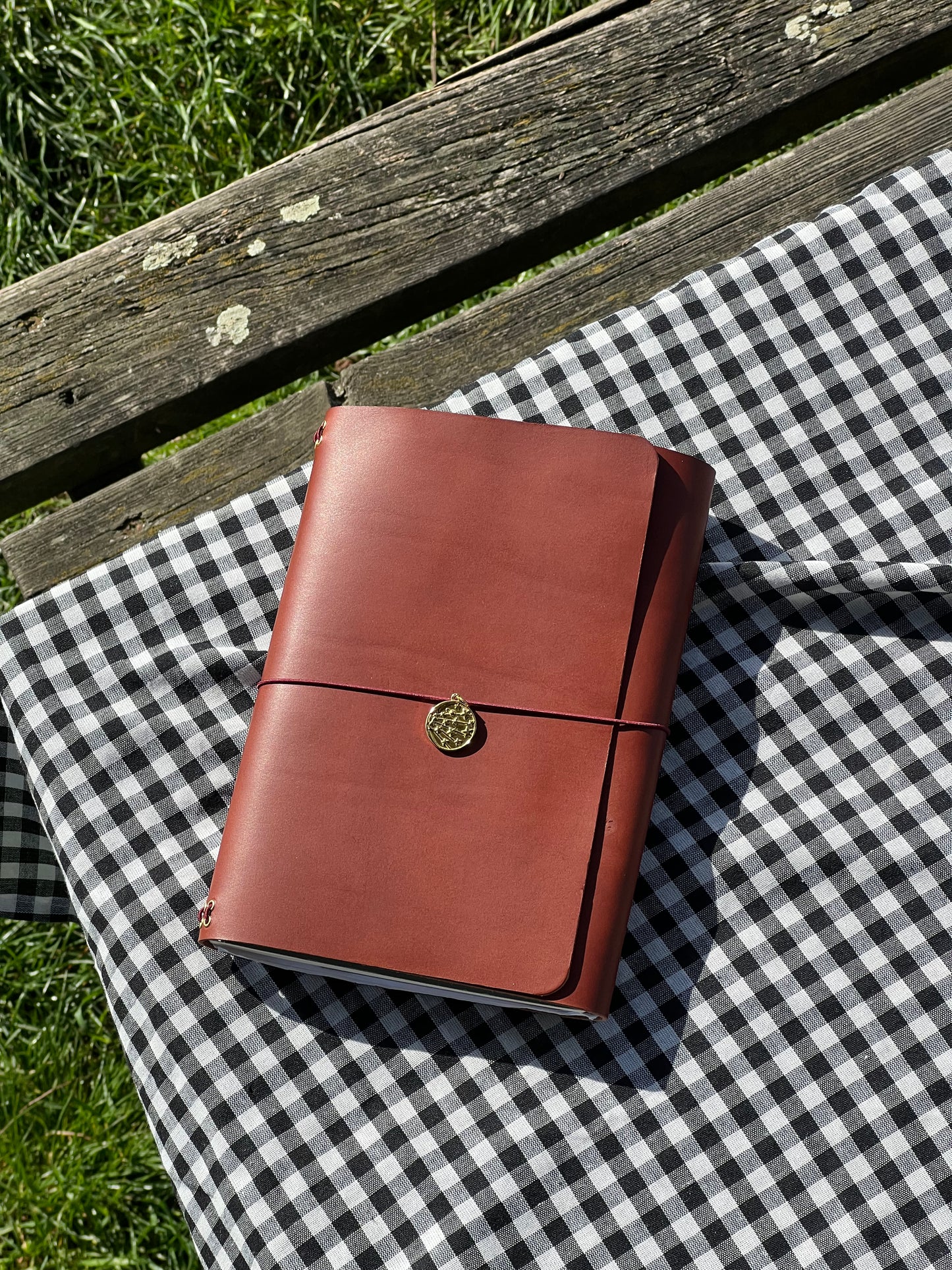 Journal en cuir A5 - Marron Noisette