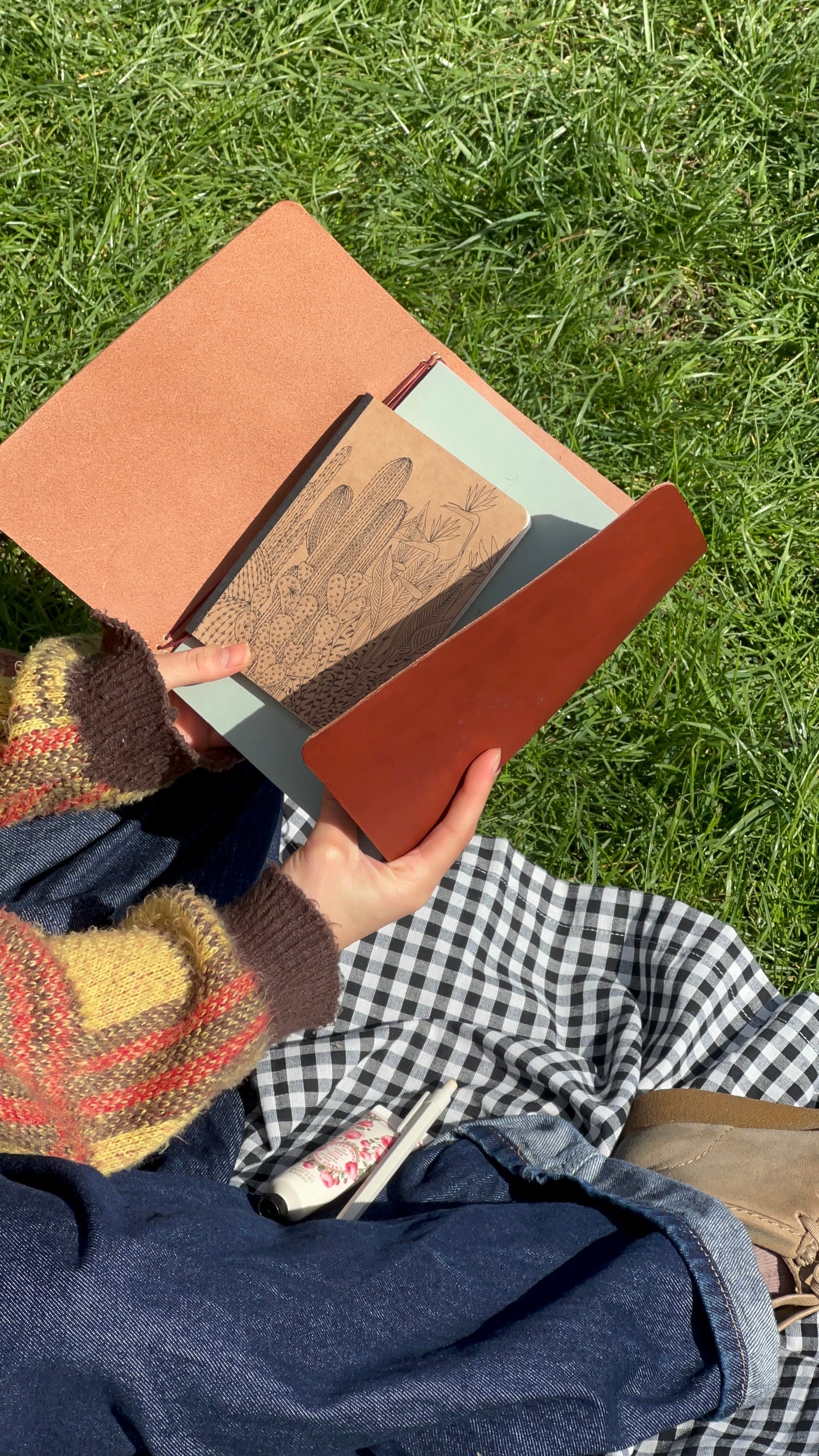 Journal en cuir A5 - Marron Noisette