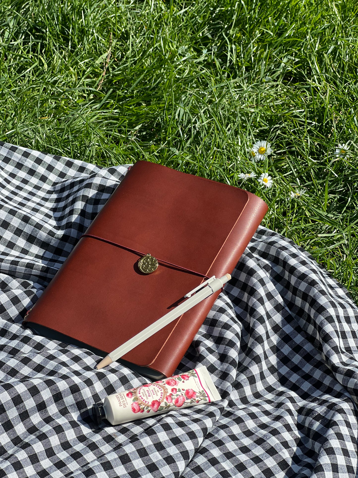 Journal en cuir A5 - Marron Noisette